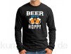 OM3® lustiges Bier Langarm Shirt | Herren | Beer Makes Me Hoppy | S - 4XL
