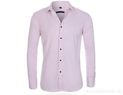 WQWRSA Herren Langarm Shirt Slim 13 Farbe Atmungsaktiv Schweißabsorbierende einfarbige Shirt Polyester Material Geeignet für Party im Büro und zu Hause im Freien(2-707,42 Yards (180 / 100A))