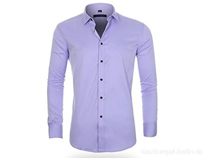WQWRSA Herren Langarm Shirt Slim 13 Farbe Atmungsaktiv Schweißabsorbierende einfarbige Shirt Polyester Material Geeignet für Party im Büro und zu Hause im Freien(2-709,39 Yards (170 / 88A))