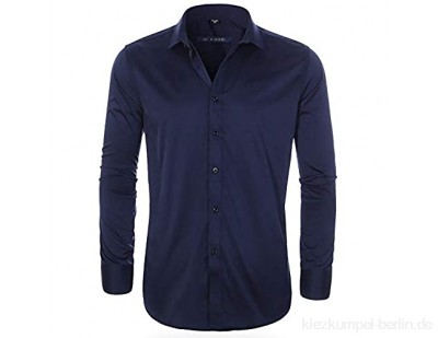 WQWRSA Herren Langarm Shirt Slim 13 Farbe Atmungsaktiv Schweißabsorbierende einfarbige Shirt Polyester Material Geeignet für Party im Büro und zu Hause im Freien(2-724,44 Yards (185 / 108A))