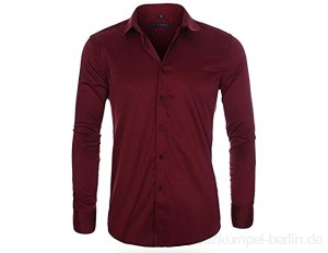 WQWRSA Herren Langarm Shirt Slim 13 Farbe Atmungsaktiv Schweißabsorbierende einfarbige Shirt Polyester Material Geeignet für Party im Büro und zu Hause im Freien(2-711,40 Yards (175 / 92A))