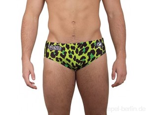Optimum Herren Neon Leopard Tackle Trunk Unterwäsche, grün, Größe 38