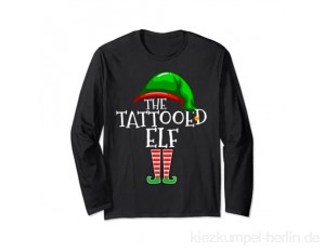 Tattooed Elf Family Matching Group Christmas Gift Tattoo Langarmshirt