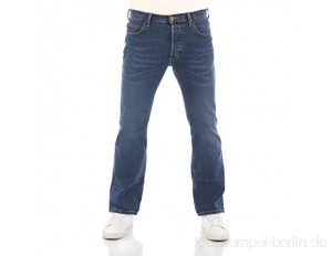 Lee Herren Jeans Jeanshose Denver Bootcut Denim Stretch Hose Baumwolle Blau w30-w44
