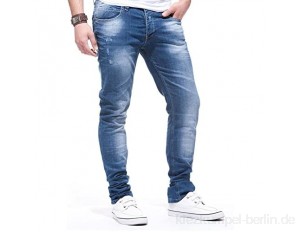 Leif Nelson Herren Jeans Hose Slim Fit Denim Blaue graue Lange Jeanshose für Männer Coole Jungen weiße Stretch Freizeithose Schwarze Cargo Chino Sommer Winter Basic LN271