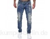 MERISH Jeans Herren Slim Fit Jeanshose Stretch Denim Designer Hose 1507
