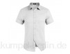 COOFANDY Herren Regular-Fit Kurzarm-Hemd aus massivem Leinen-Baumwolle Casual Button Down Beach Shirt