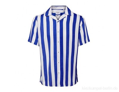 ONLY & SONS Herren Onscarter Ss Striped Viscose Shirt Hemd