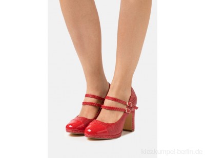 Simply Be WIDE FIT DOLLY - Platform heels - red