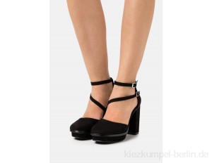 Simply Be WIDE FIT SAFFRON - Platform heels - black