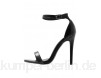 Missguided BASIC BARELY THERE - High heeled sandals - black