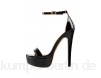 Only Maker High heeled sandals - metallic black
