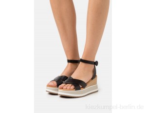 Unisa KADIO - Platform sandals - black